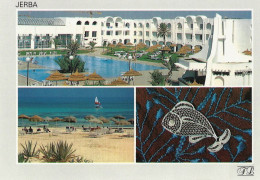 *CPM - TUNISIE - DJERBA - Hôtel Méhari Beach - Multivue - Tunesië