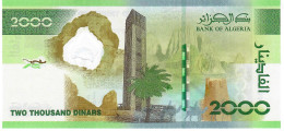 ALGERIA P148 2000 DINARS 2022 POLYMER UNC. - Algérie