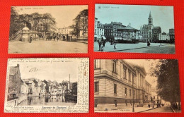 CHARLEROI  - Lot De 4 Cartes :  Place Du Sud, La Sambre En Aval Du Déversoir, Palais De Justice, Entrée De La Ville - Charleroi