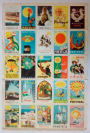 Portugal Feuille Complete Grandes Vignettes Touristiques C. 1950 Tourism Oversized Cinderellas Complete Sheet - Emissions Locales