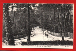 (RECTO / VERSO) ARCACHON - N° 232 - UN COIN DE LA VILLE D' HIVER - CPA - Arcachon