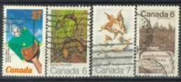 CANADA - 1970/88, DIFFERENT STAMPS SET OF 4, USED. - Oblitérés