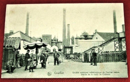COUILLET  - CHARLEROI -  Société Anonyme Métallurgique De Couillet Centre - Entrée De La Route De Chatelet -  1908 - - Charleroi