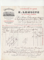 14-E.Lemoine..Charbons En Gros, Arrivage De Steamers....Lisieux....(Calvados)....1897 - Otros & Sin Clasificación