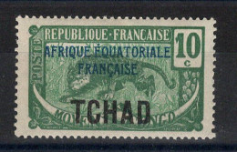 Tchad - Variété Surcharge Bleue - YV 23a N** MNH Luxe - Nuovi