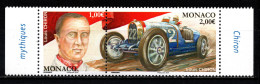 MONACO 2024 -DUO / LES PILOTES MYTHIQUES DE F1 - LOUIS CHIRON - NEUFS ** - Unused Stamps