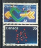 CANADA - 1980/84, INTERNATIONAL YOUTH YEAR & URANIUM RESOURCES STAMPS SET OF 2, USED. - Used Stamps