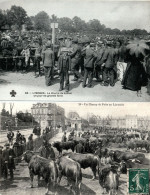 87. HAUTE-VIENNE - LIMOGES. Foires Et Marchés. 2 Cartes. - Limoges