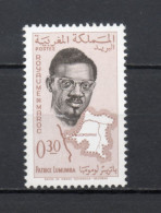 MAROC N°  430    NEUF SANS CHARNIERE  COTE 0.70€     PATRICE LUMUMBA - Marruecos (1956-...)