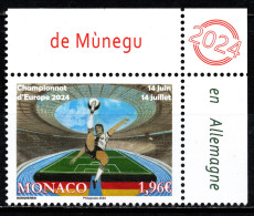 MONACO 2024 - CHAMPIONNAT D'EUROPE DE FOOTBALL - NEUF ** - Unused Stamps