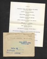 Portugal Lettre + Bulletin De Vote CDE Oposition Democratique Jorge Sampaio élections 1969 Letter + Election Ballot - Documents Historiques