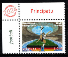 MONACO 2024 - CHAMPIONNAT D'EUROPE DE FOOTBALL - NEUF ** - Unused Stamps