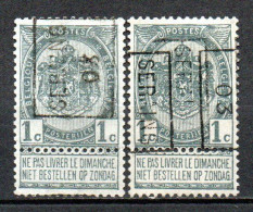 515 Voorafstempeling Op Nr 53 - SERAING 03 - Positie A & B - Rollo De Sellos 1900-09