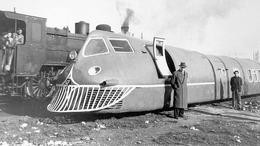 Talgo Series I Prototype Train  -  Madrid-Guadalajara 1942  -  15x10cms PHOTO - Trains