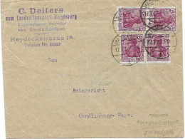 Germany Inflation R-letter Magdeburg 17.7.1922 Michel 197a - Brieven En Documenten