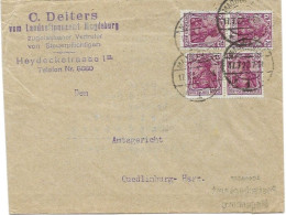 Germany Inflation R-letter Magdeburg 17.7.1922 Michel 197a - Cartas & Documentos