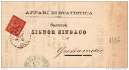 1887  LETTERA CON ANNULLO RIPATRANSONE ASCOLI - Storia Postale