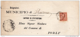 1877  LETTERA CON ANNULLO  RAVENNA - Marcophilie