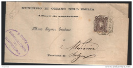 1898  LETTERA   CON ANNULLO  OZZANO NELL'EMILIA BOLOGNA - Marcofilía