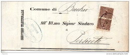 1905  LETTERA CON ANNULLO BUDRIO BOLOGNA - Marcofilía