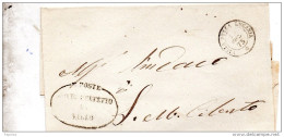 1873  LETTERA CON ANNULLO VALLO DELLA LUCANIA SALERNO - Storia Postale