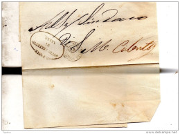 1872  LETTERA CON ANNULLO VALLO DELLA LUCANIA SALERNO - Storia Postale