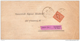 1884   LETTERA CON ANNULLO FUCECCHIO FIRENZE - Storia Postale