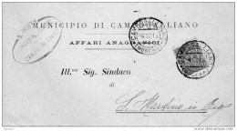 1918 LETTERA CON ANNULLO CAMPOGALLIANO MODENA - Storia Postale