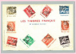 PAP Carte Pré-timbrée à Validité Permanente 2020 Le Langage Des Timbres - Les Timbres Français - M'aimez Vous? - PAP:  Varia (1995-...)