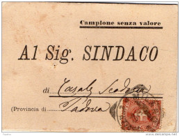1890    CARTOLINA CON ANNULLO MILANO - Marcofilía