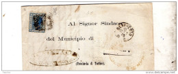 1875   LETTERA  CON ANNULLO BENEVENTO - Marcophilia