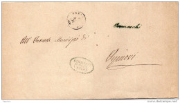1872   LETTERA  CON ANNULLO ORZIVECCHI  BRESCIA - Marcofilía