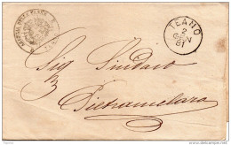 1881   LETTERA  CON ANNULLO TEANO CASERTA - Storia Postale
