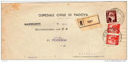 1948  LETTERA CON ANNULLO PADOVA - 1946-60: Storia Postale