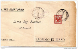 1913  LETTERA CON ANNULLO FINALE EMILIA MODENA - Marcofilía