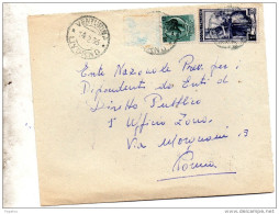 1956  LETTERA   CON ANNULLO VENTURINA LIVORNO - 1946-60: Marcophilia