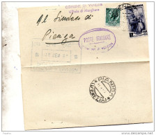 1954  LETTERA   CON ANNULLO VENEZIA + PIANIGA - 1946-60: Storia Postale