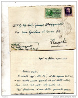 1941  LETTERA  ESPRESSO CON ANNULLO SAPRI SALERNO - Poststempel