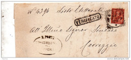 1893  LETTERA  CON ANNULLO MODENA - Storia Postale