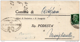 1943   LETTERA  CON ANNULLO CASTELFRANCI AVELLINO - Poststempel