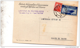 1948  CARTOLINA CON ANNULLO MARGHERA VENEZIA - 1946-60: Storia Postale