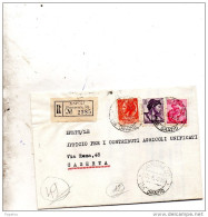 1965  LETTERA  RACCOMANDATA  CON ANNULLO NAPOLI 58 VIA ORAZIO - 1961-70: Storia Postale