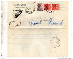 1966  LETTERA  RACCOMANDATA  CON ANNULLO   REGGIO CALABRIA +  CESSANITI - 1961-70: Marcofilia