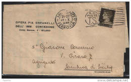 1936  LETTERA CON ANNULLO  MILANO - Marcophilie