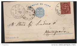 1892    CARTOLINA CON ANNULLO ESTE PADOVA - Marcophilie