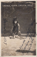 MARIA LAETITIA CELLI  In  "MEDEA"  /  Teatro Greco Di Siracusa 1927  _ Cartolina Autografata - Théâtre