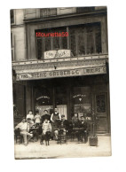 CARTE-PHOTO  DEVANTURE De CAFE L'AMI FELIX"-ANIMATION En TERRASSE- A IDENTIFIER- - Negozi