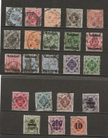 Lots Dienstmarken-Briefmarken 1875-1923 Gebraucht - Gebraucht