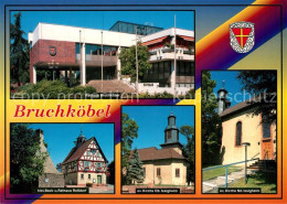 73259994 Bruchkoebel Rathaus Evangelische Kirche Ob. Issigheim Back-Rathaus Ross - Otros & Sin Clasificación