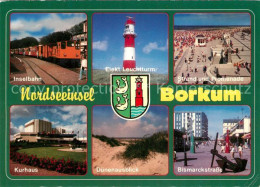 73259990 Borkum Nordseebad Leuchtturm Inselbahn Bismarckstrasse  Borkum Nordseeb - Borkum